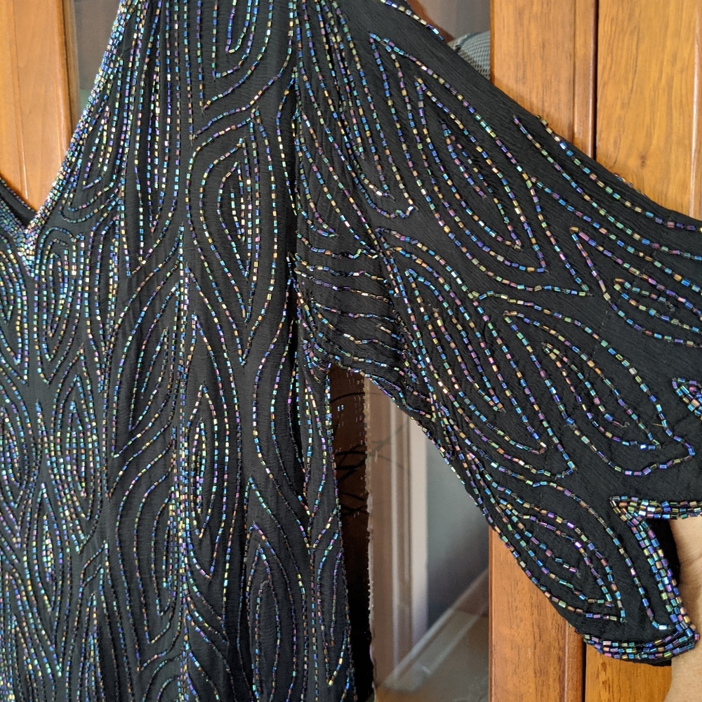 Vintage beaded blouse - Picture 7 of 9